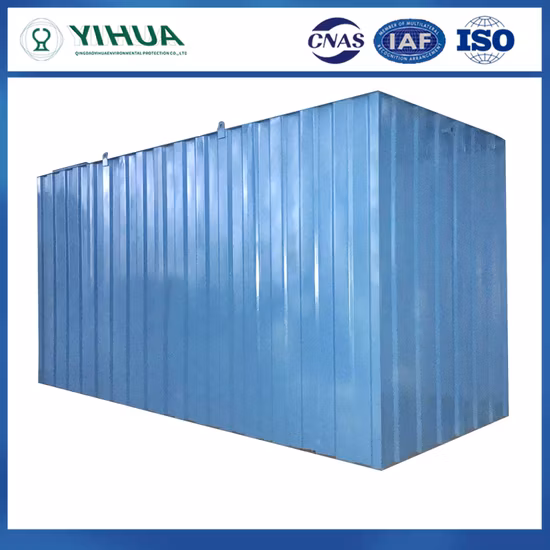 Sistemas naturais de tratamento de águas residuais da estação de tratamento de águas residuais privada